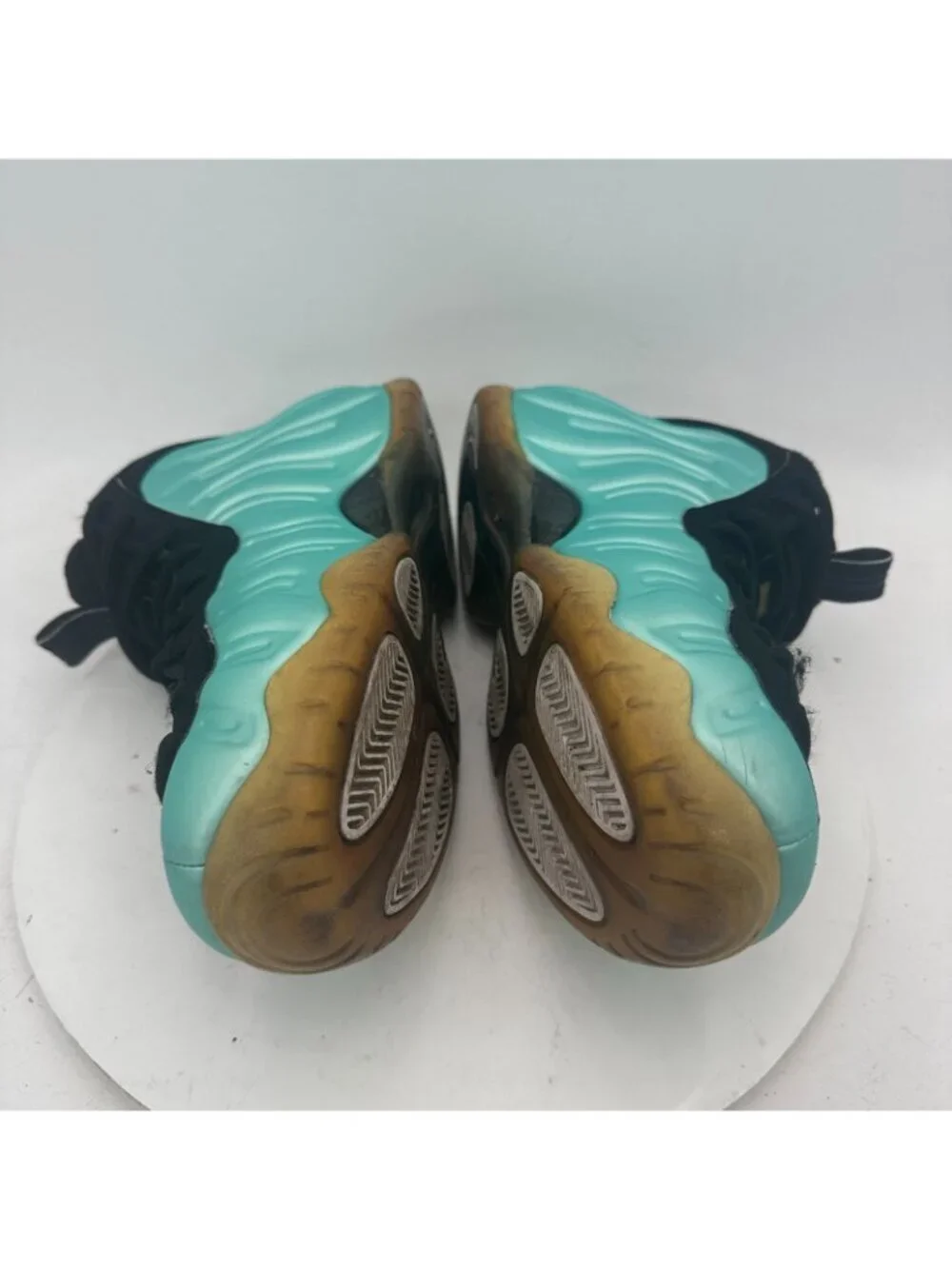Nike Air Foamposite Pro Men Size 10 624041-303 Island Green Basketball Shoes